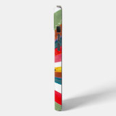 Valentijn roze zonnezon regenboogretro hart Case-Mate iPhone case (Achterkant / Links)