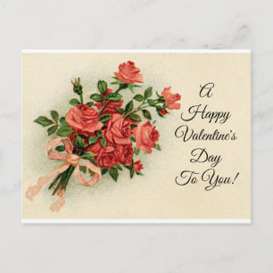 Valentijn Rozen Feestdagenkaart