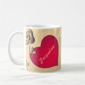 Valentijn Rozen & hart Koffiemok (Links)