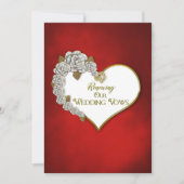 Valentijn/Rozen - Reneing Wedding Vows Invivitati Kaart (Voorkant)