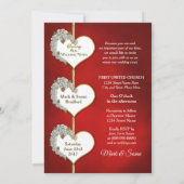 Valentijn/Rozen - Reneing Wedding Vows Invivitati Kaart (Achterkant)