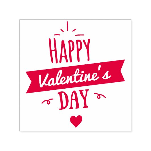 Valentijn Rubber Stamp Zelfinktende Stempel (Design)