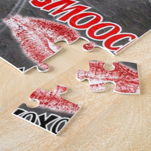 Valentijn Russisch blauw katje Legpuzzel (Zijkant)