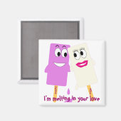 Valentijn’s Day Funny ijsmagneet Magneet (Voorkant / Achterkant)