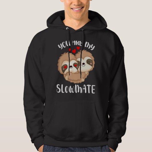 Valentijn S Day Je bent mijn traag hart lui traag Hoodie (Voorkant)