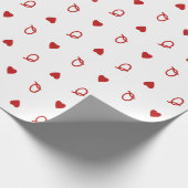 Valentijn’s Day Modern Kaart Queen of Hearts Cadeaupapier (Hoek)