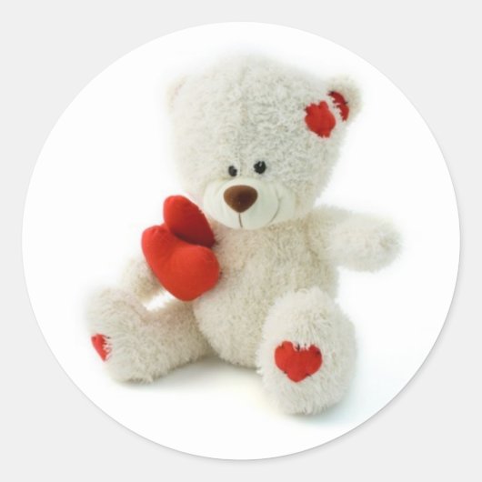 Valentijn’s Day Teddy Bear Sticker (Voorkant)