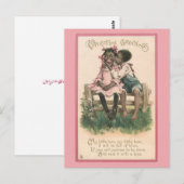  Valentijn schattig-Afrikaanse Paar Briefkaart (Voorkant / Achterkant)