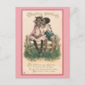  Valentijn schattig-Afrikaanse Paar Briefkaart (Voorkant)