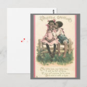  Valentijn schattig-Afrikaanse Paar Briefkaart (Voorkant / Achterkant)