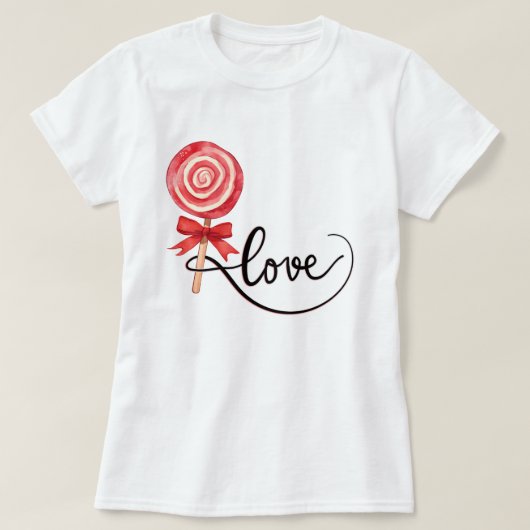 Valentijn schattig lief liefdesgeschenk t-shirt (Design voorkant)