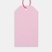 Valentijn Schattige Bunny Konijn Cartoon Hart Gift Cadeaulabel (Achterkant)