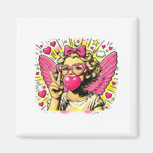 Valentijn Schattige Cupido Hart Engel Liefde Vakan Magneet