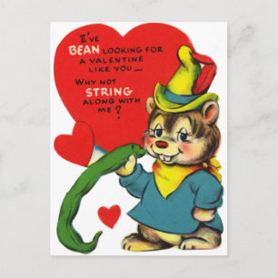 Valentijn Schattige Koord Feestdagenkaart
