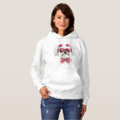 Valentijn schattige Maltese hond puppy Hoodie (Voorkant volledig)