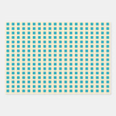 Valentijn schattige uilen stippen vierkant patroon inpakpapier vel (Voorkant 3)