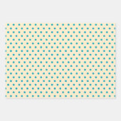 Valentijn schattige uilen stippen vierkant patroon inpakpapier vel (Voorkant 2)