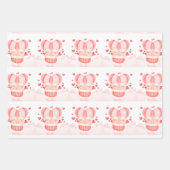 Valentijn Schattigee Baby biggen Inpakpapier Vel (Voorkant 2)