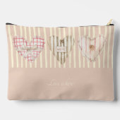 Valentijn Schattigee gepersonaliseerde harten Retr Etui (Achterkant)