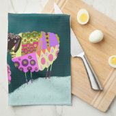 Valentijn Schattigee schapenkeuken theedoek (Quarter Fold)