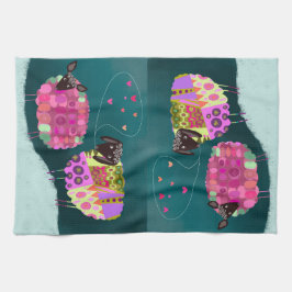 Valentijn Schattigee schapenkeuken theedoek