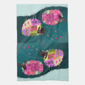 Valentijn Schattigee schapenkeuken theedoek (Verticaal)