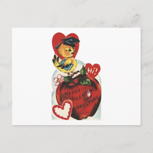 Valentijn Scholarly Bird Feestdagenkaart (Voorkant)
