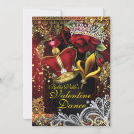 Valentijn School Homecoming Prom Dance Kaart