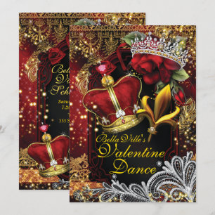 Valentijn School Homecoming Prom Dance Kaart