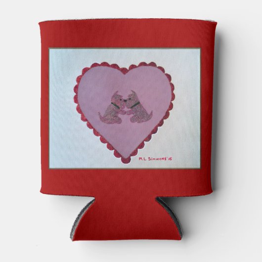 Valentijn Scotties Blikjeskoeler (Voorkant)