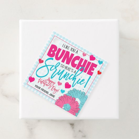 Valentijn Scrunchie Gift Label (In situ)