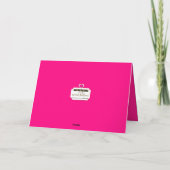 Valentijn Secret Pal Gifts in Pinks Zebra Print Feestdagen Kaart (Achterkant)