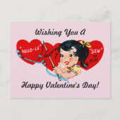 Valentijn Sew Be Mine Feestdagenkaart (Voorkant)