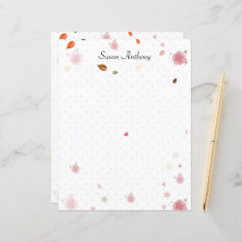 Valentijn Shabby Chic Polka Dot Briefpapier Paper