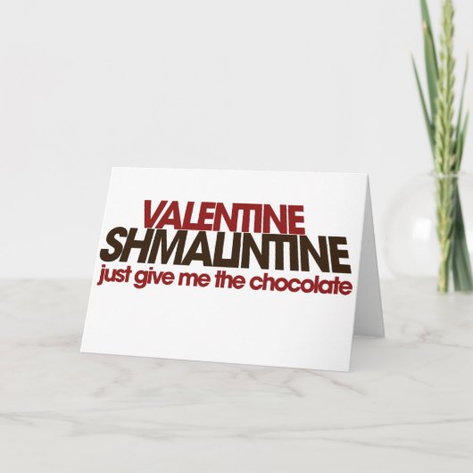 Valentijn Shmalintine Feestdagen Kaart (Voorkant)