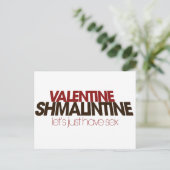 Valentijn Shmalintine Feestdagenkaart (Staand voorkant)
