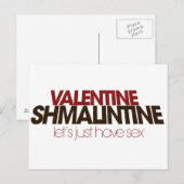 Valentijn Shmalintine Feestdagenkaart (Voorkant / Achterkant)