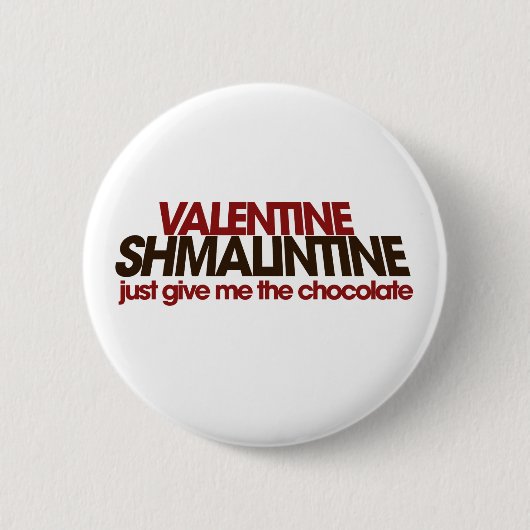 Valentijn Shmalintine Ronde Button 5,7 Cm (Voorkant)