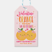 Valentijn Sinaasappel U Blij dat we zijn vrienden  Cadeaulabel (Voorkant)