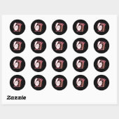 Valentijn Six Seven 6 7 Cake Boog Meme Hart Vrouwe Ronde Sticker (Vel)