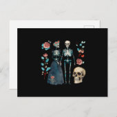 Valentijn Skelet Collage Briefkaart (Voorkant / Achterkant)