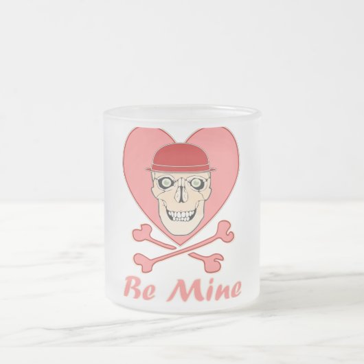 Valentijn Skull Cup Matglas Koffiemok (Center)