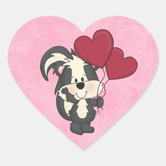Valentijn Skunk sticker (Voorkant)