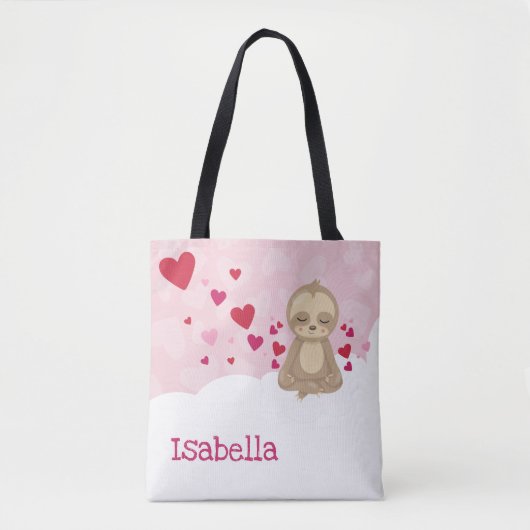 Valentijn sleuf op maat tote bag (Voorkant)