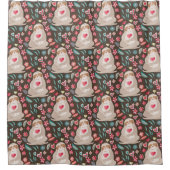 Valentijn Sleufpatroon Douchegordijn (Voorkant)