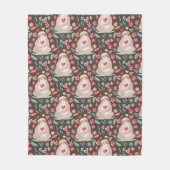 Valentijn Sleufpatroon Fleece Deken (Voorkant)