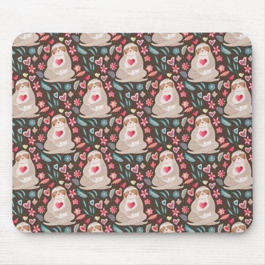 Valentijn Sleufpatroon Muismat (Voorkant)