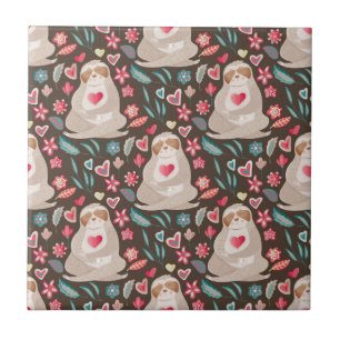 Valentijn Sleufpatroon Tegeltje