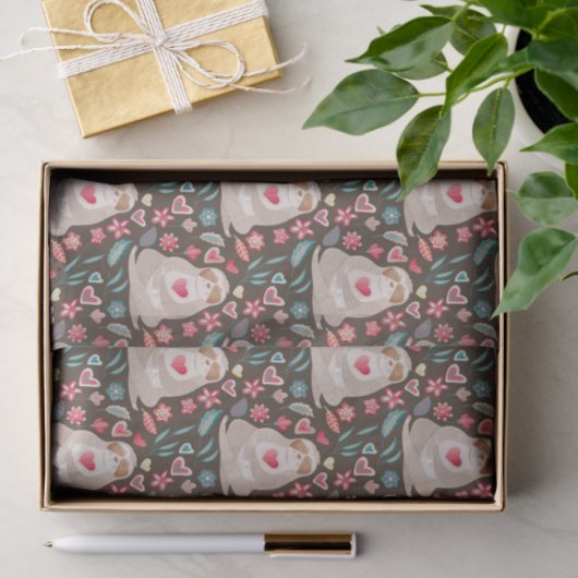 Valentijn Sleufpatroon Tissuepapier (Geschenk)