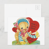  Valentijn "Slick Chick" Feestdagenkaart (Voorkant / Achterkant)